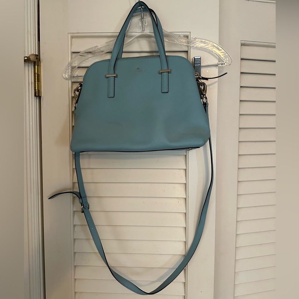 Kate Spade blue bag with shoulder strap